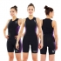 Zone3 Aquaflo tri suit zwart/paars dames   Z14122